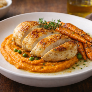 Suprême de volaille fermière au jus réduit